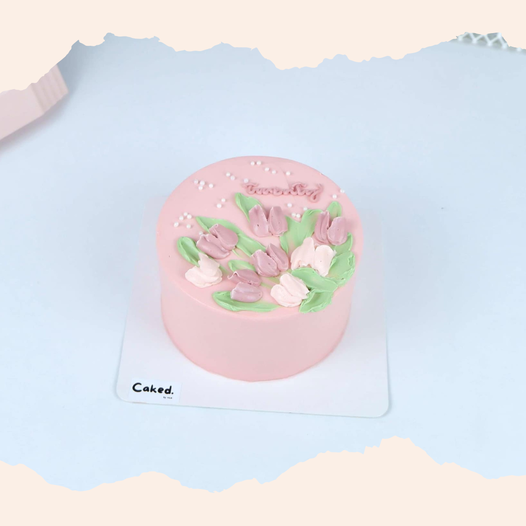 Pastel Tulips Cake
