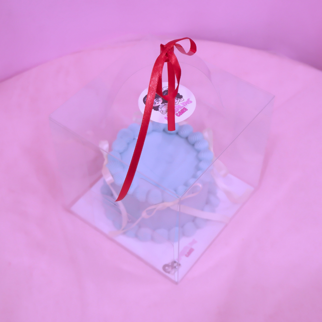 4" Clear Cake Box