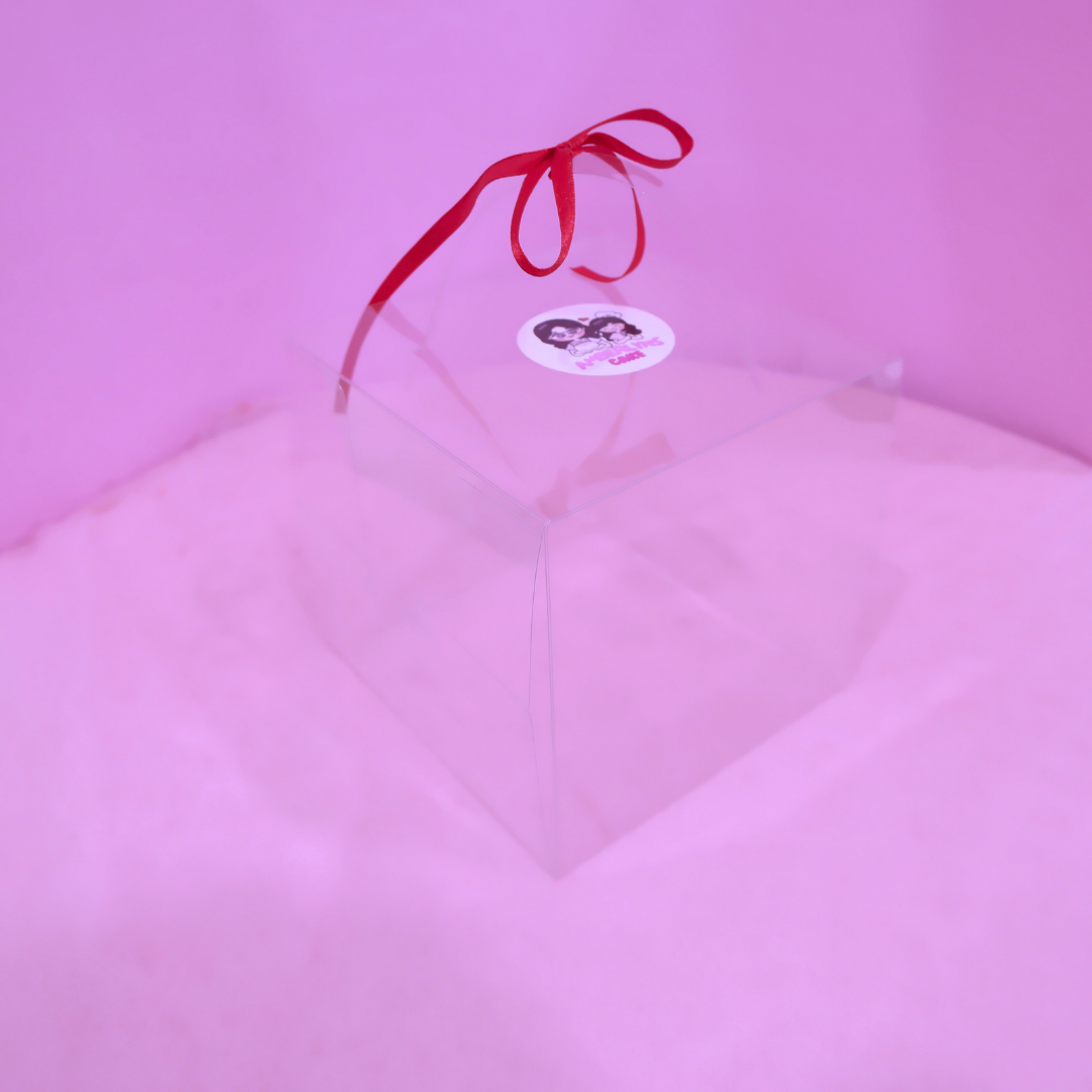 4" Clear Cake Box
