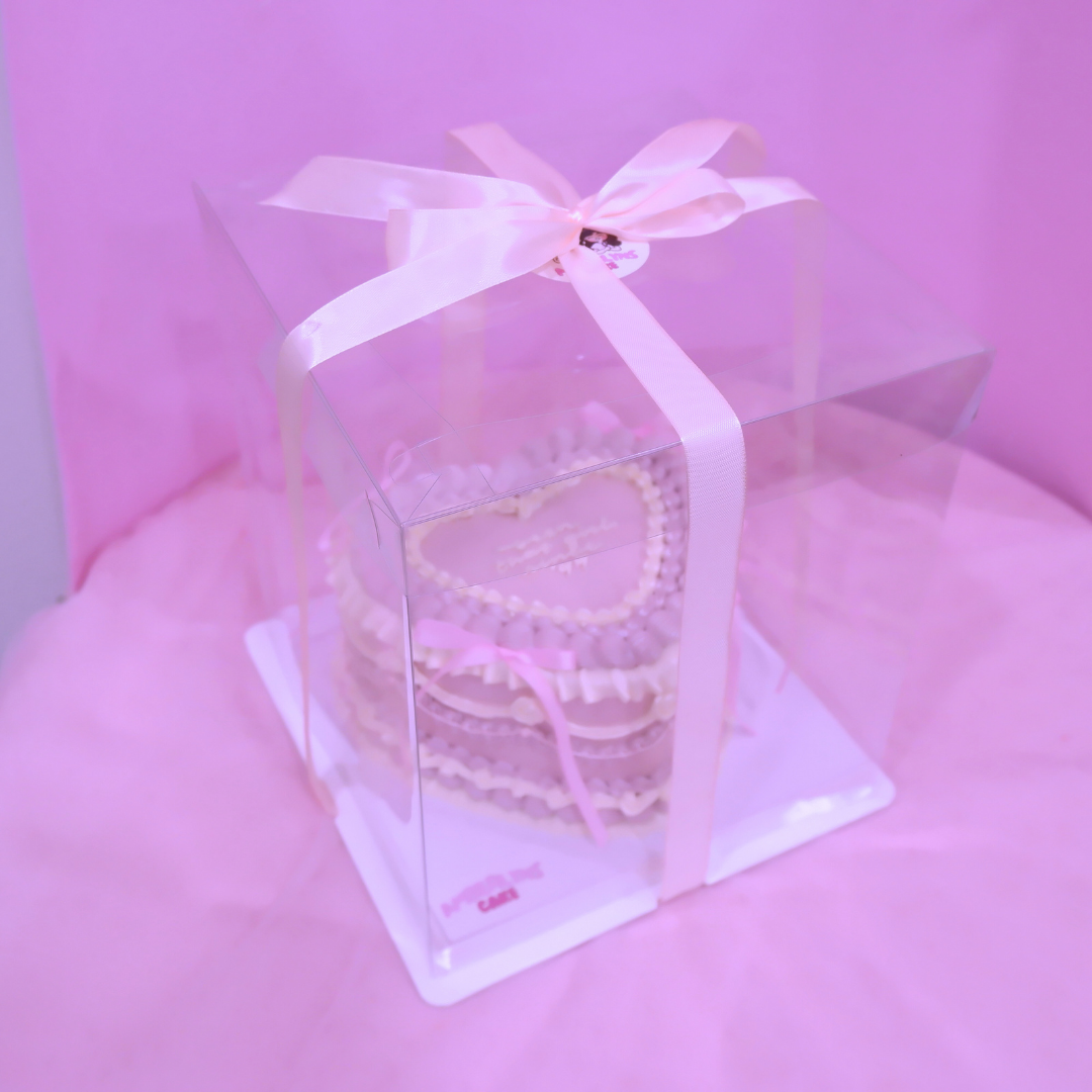 6" Clear Cake Box