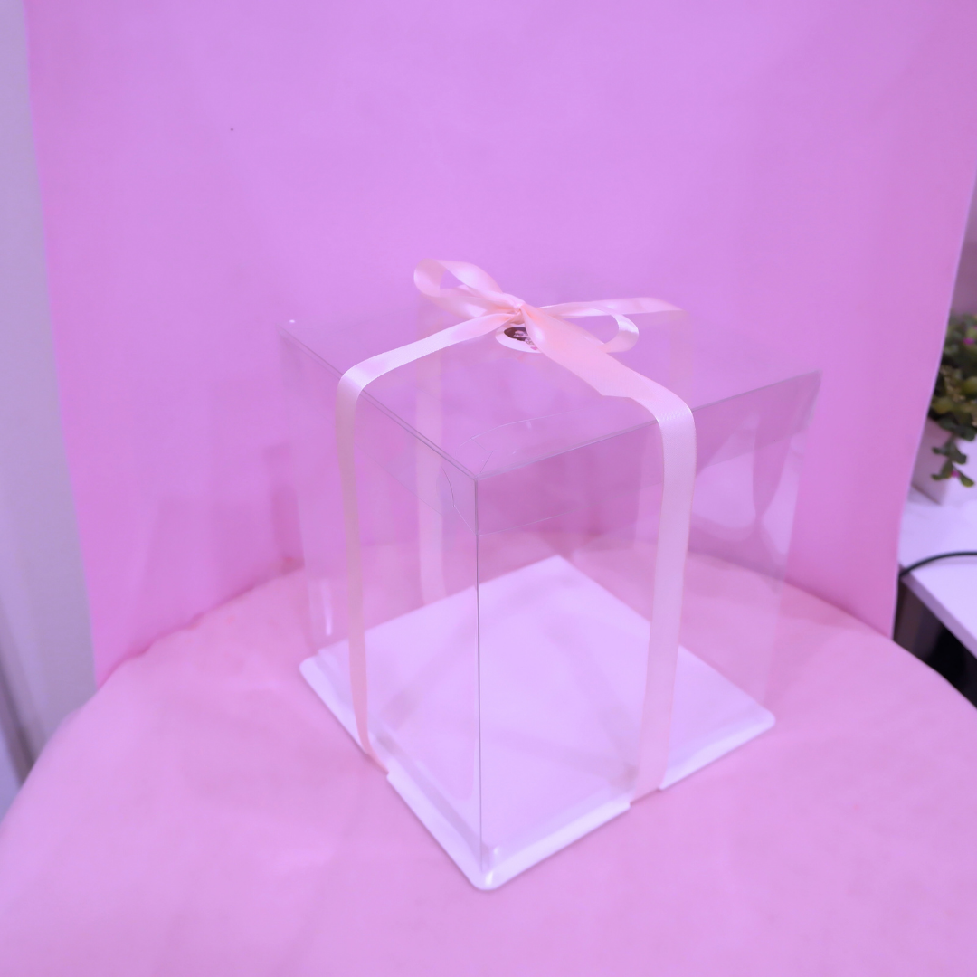 6" Clear Cake Box