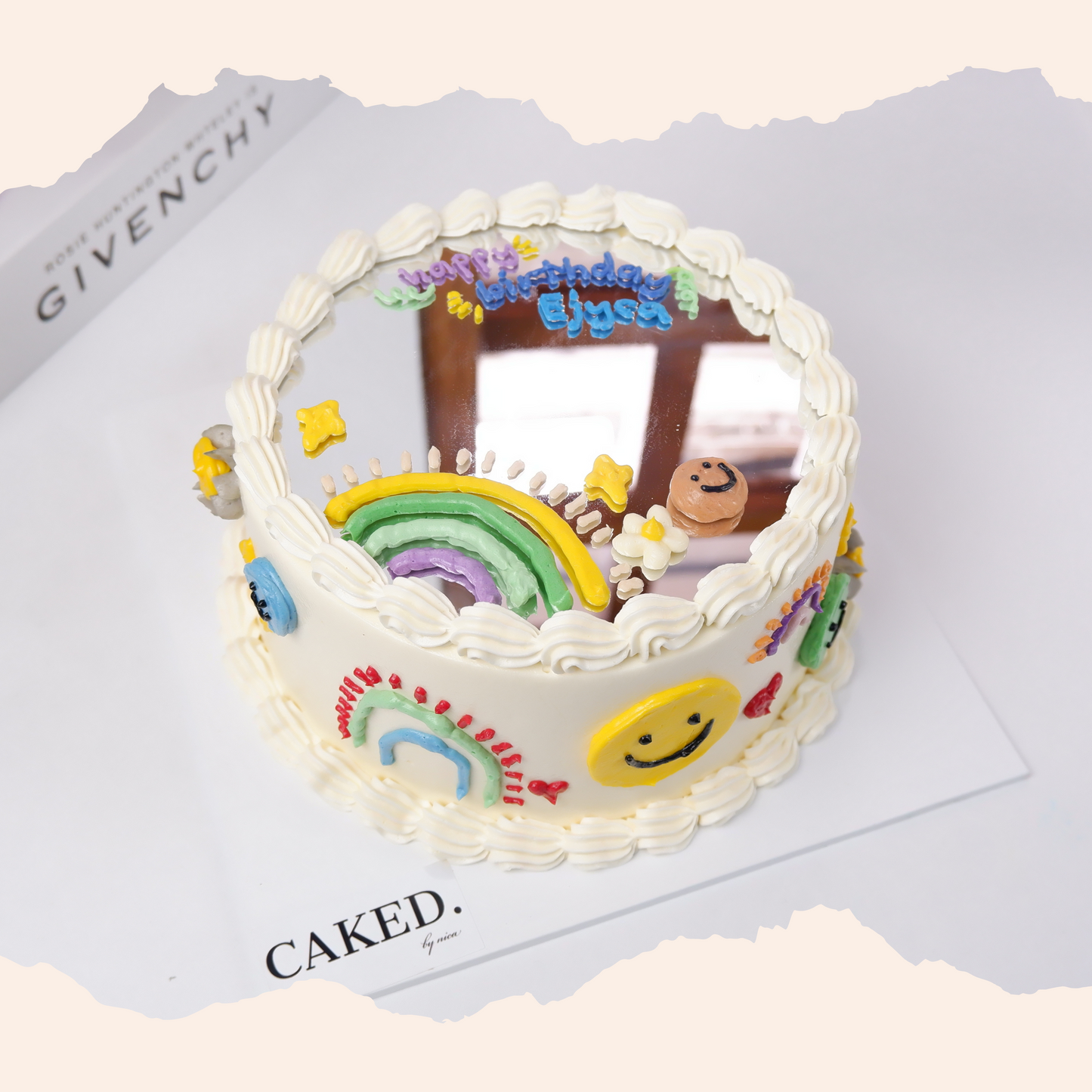 Doodle Mirror Cake