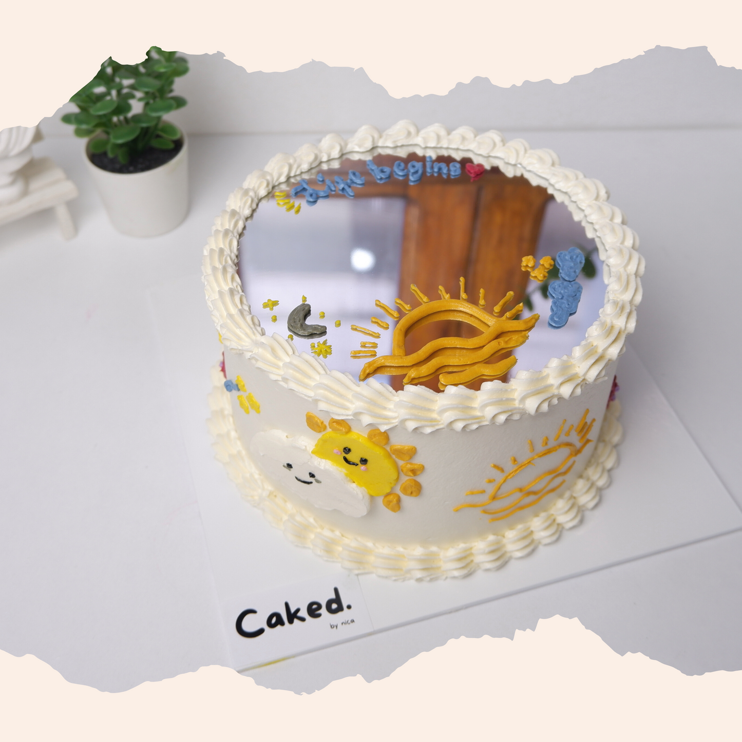Sunny Mirror Cake