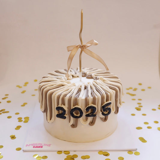 Ribbon Candle Cake