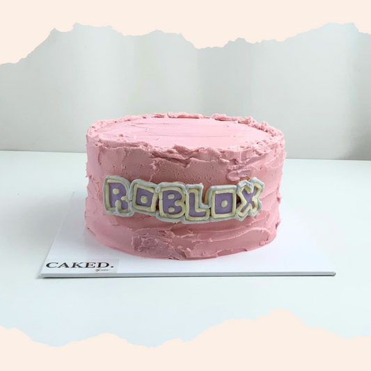 Pink Roblox Cake