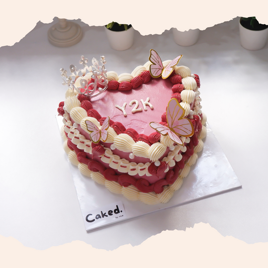 Y2K Princess Heart Cake