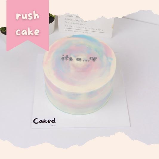 Ombre Gender Reveal Cake